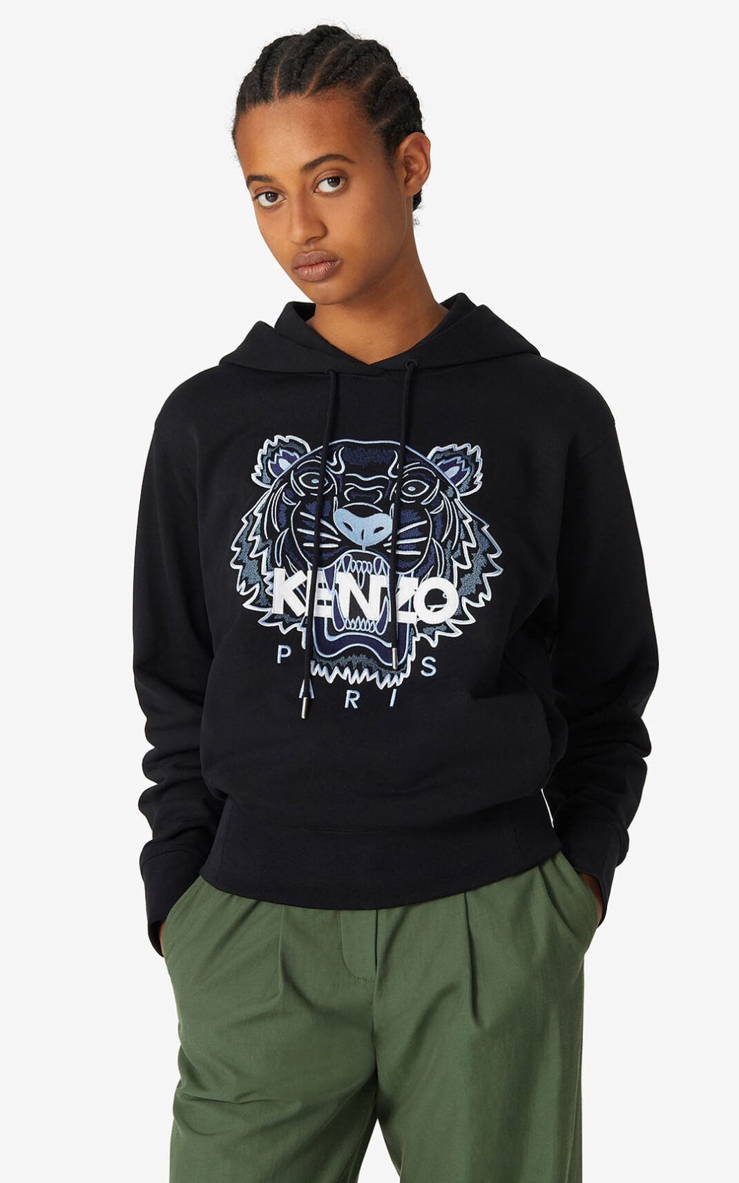 Sudaderas Con Capucha Kenzo Tiger Mujer Negras - SKU.9356589